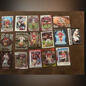16 card football lot San Francisco 49ers